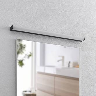 Ulisan LED badkamer wandlamp, rond, 88,8 cm mat zwart, wit