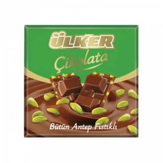 ULKER "Milk Chocolate With Whole Pistachios" 6 x 2.47 oz 420 gr from TURKEY