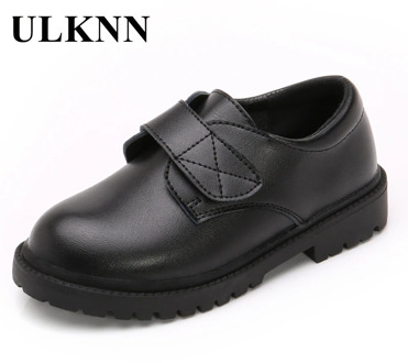 ULKNN 2020 New Kids Leather Wedding Dress Shoes For Boys Children School Performance Black Casual Children Moccasins Shoes