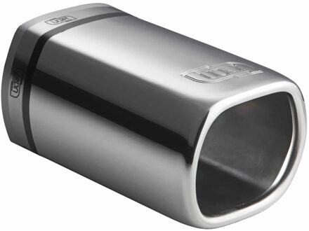 Ulter Sport Uitlaatsierstuk - Rechthoek 80x65mm - Lengte 120mm - Montage 40-55mm - RVS