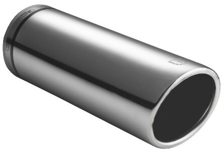 Ulter Sport Uitlaatsierstuk - Rond 90mm Schuin - Lengte 120mm - Montage 65-80mm - RVS USNX90