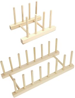 Ulti-Functie Hout Draad Stand Rack Houdt Organizer Spool Kegel Borduurwerk klein