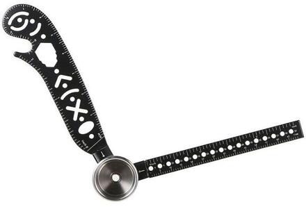 Ultieme Tool Mini Gradenboog Combo-Cirkels Patronen Tekening Heerser Metallic Gebogen Tekening C2D2