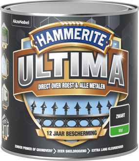 Ultima Metaallak - Mat - Zwart - 0,25L