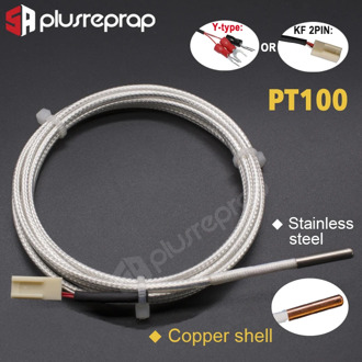 Ultimaker 2 UM2 PT100 Sensor Thermocouple sensor3*15*1000mm / 1200mm / 1500mm Hotend Temperature Sesnor 3D Printer Parts