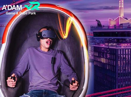 Ultimate Amsterdam VR Ride + drankje bij A'DAM VR