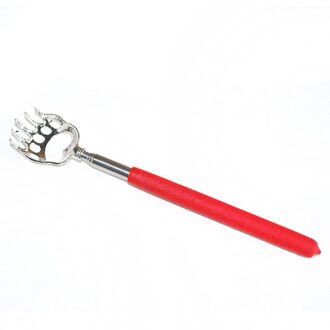 Ultimate Bear Claw Telescopische Roestvrij Back Scratcher Uitschuifbare Comfortabele Massage Gebruik rood