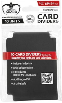 Ultimate Guard 10 Card Dividers Standard Size, Black