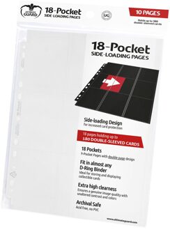 Ultimate Guard 18-Pocket Pages Side-Loading White (10)