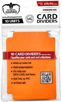 Ultimate Guard Card Dividers Standard Size (10) - Orange