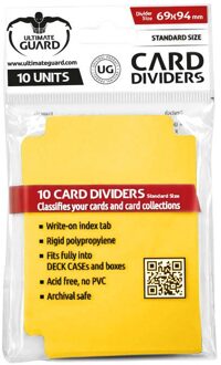 Ultimate Guard Card Dividers Standard Size (10) - Yellow