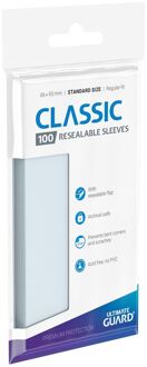 Ultimate Guard Classic Sleeves Resealable Standard Size Transparent (100)