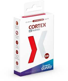 Ultimate Guard Cortex Sleeves Japanese Size (60) - Red