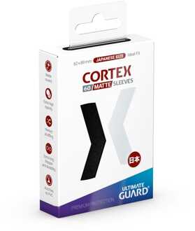 Ultimate Guard Cortex Sleeves Matte Japanese Size (60) - Black