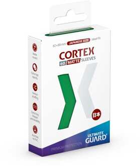 Ultimate Guard Cortex Sleeves Matte Japanese Size (60) - Green