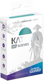 Ultimate Guard Katana Sleeves Japanese Size (60) - Turquoise