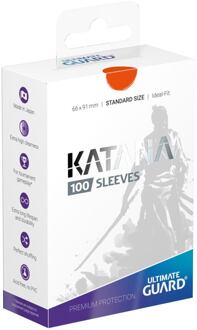 Ultimate Guard Katana Sleeves Standard Size (100) - Orange