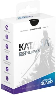 Ultimate Guard Katana Sleeves Standard Size Black 100