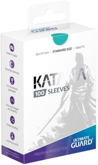 Ultimate Guard Katana Sleeves Standard Size Turquoise 100