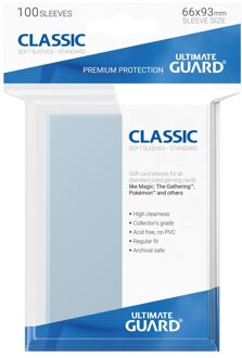 Ultimate Guard Supreme Card Sleeves Classic Soft Clear - Standard Size - 100 stuks