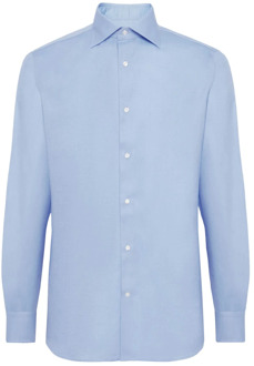 Ultimate NON Iron Regular Fit Katoenen Dobby Overhemd Boggi Milano , Blue , Heren - 2Xl,Xl,L,M,S,3Xl