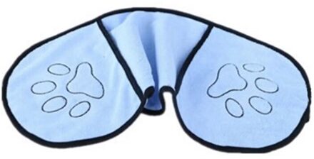Ultra-Absorberende Huisdier Hond Badhanddoek Microfiber Super Absorberende Huisdier Drogen Handdoek Deken Met Pocket Voor Small Medium Large honden blauw