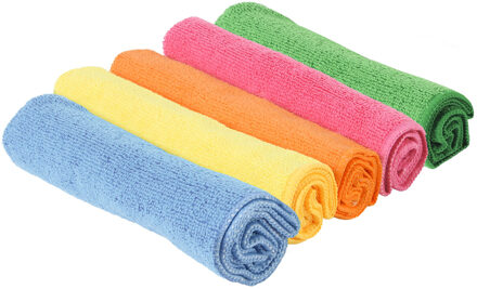 Ultra Clean microvezel huishoud - schoonmaakdoekjes - 5x stuks - microvezeldoekjes