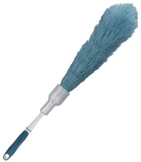 Ultra Clean Plumeau/duster - synthetisch - blauw - 62 cm - plumeaus