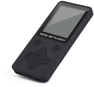 Ultra-dunne 1.8-inch TFT Display MP3/MP4 Lossless Geluid Muziekspeler FM Recorder Matte Materiaal Body breekpunt Afspelen Speler zwart