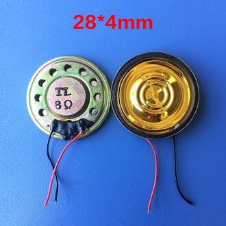 Ultra-dunne mini speaker hoorn 8 ohm 1 Watt 8R 1 W Diameter 28 MM 2.8 cm Dikte 4mm Audio Luidspreker