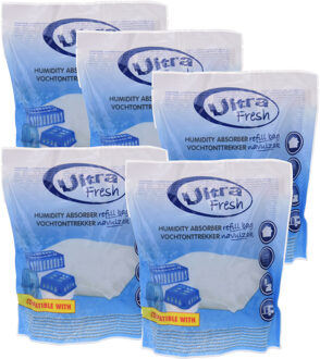 Ultra Fresh Navulling voor vochtonttrekkers - 5x - 450 gram - vochtvangers - vochtopnemers