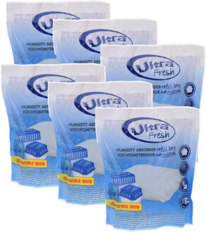 Ultra Fresh Navulling voor vochtonttrekkers - 6x - 450 gram - vochtvangers - vochtopnemers