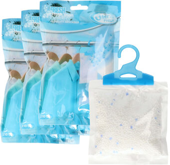 Ultra Fresh Vochtopnemer met geur - 6x - linnen - vochtonttrekker - tegen schimmel en geur - 210 gra