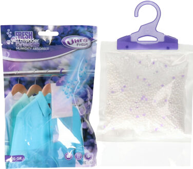 Ultra Fresh Vochtopnemer met geur - lavendel - 210gram - met haak