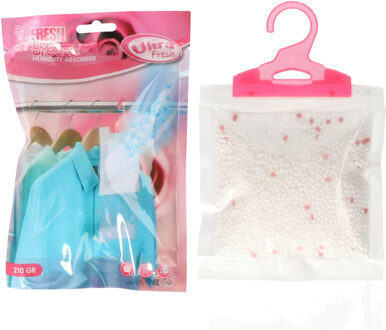 Ultra Fresh Vochtopnemer met geur - roos - vochtonttrekker - tegen schimmel en geur - 210 gram