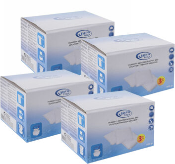 Ultra Fresh vochtopnemer navulling - 12x 400 gram - vochtontrekker