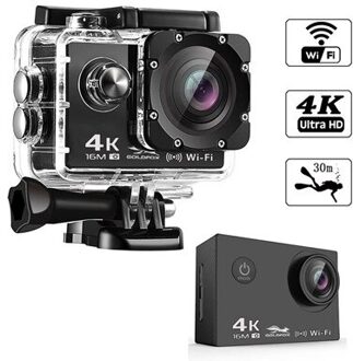 Ultra Hd 4K Actie Camera Wifi 16MP 2.0 Inch Scherm Video Camera 170D 30M Gaan Waterdicht Pro Sport camera Met Afstandsbediening nee afgelegen controle