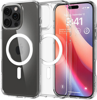 Ultra Hybrid Backcover MagSafe voor de Apple iPhone 16 Pro Max - White Wit