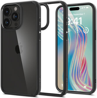 Ultra Hybrid Backcover voor de Apple iPhone 15 Pro Max - Matte Black Zwart