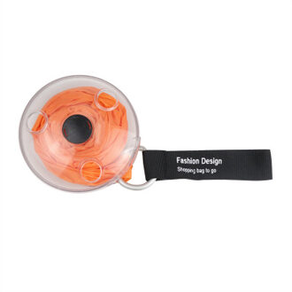 Ultra Kleine Draagbare Vouwen Intrekbare Opbergtas Multifunctionele Sterke Disc Schouder Boodschappentas oranje