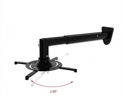 Ultra-lange Aluminium 360 Graden Universele Projector Muurbevestiging Full Motion Intrekbare Projector Hanger Beugel PR05BL