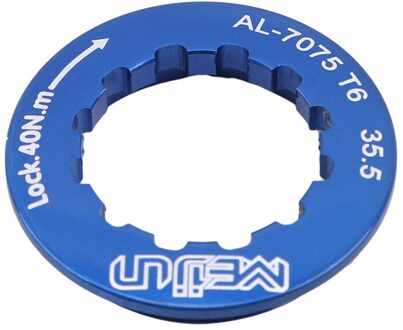 Ultra Light Aluminium Mountainbike Road Auto Vliegwiel Lock Cover Sloten Ring blauw