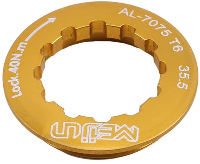 Ultra Light Aluminium Mountainbike Road Auto Vliegwiel Lock Cover Sloten Ring goud