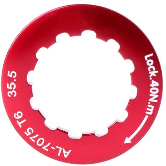 Ultra Light Aluminium Mountainbike Road Auto Vliegwiel Lock Cover Sloten Ring Rood