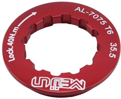 Ultra Light Aluminium Mountainbike Road Auto Vliegwiel Lock Cover Sloten Ring rood