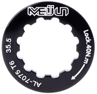 Ultra Light Aluminium Mountainbike Road Auto Vliegwiel Lock Cover Sloten Ring zwart