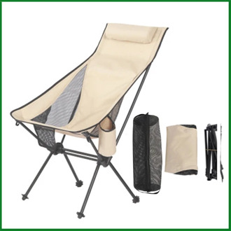 Ultra Light Camping Chair/festa Field Chairs/ Beach Chair Foldable Moon Chairs For Fishing, Bbq, Camping, Garden Supply