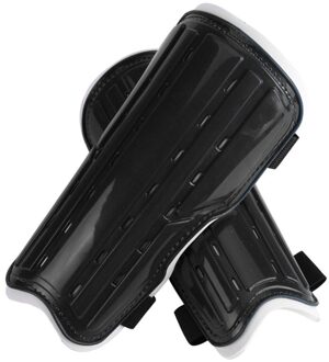 Ultra Light Teenagers Bandjes Schokabsorptie Mouwen Kalf Protector Voetbal Leggings Ademend Ondersteuning Eva Plaat Scheenbeschermer zwart