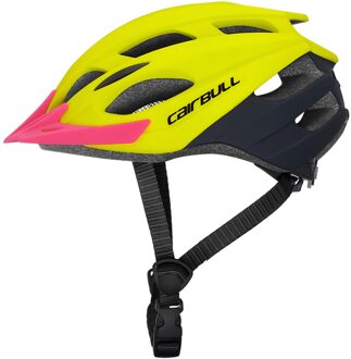 Ultra-Light Veiligheid Sport Fietshelm Road Fietshelm Mountainbike Mtb Racing Fietsen 18 Gat Helm Helm afneembare geel