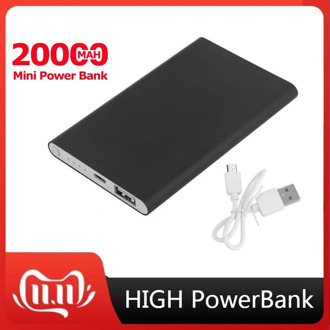 Ultra Powerbank Charger Power 20000mah Bank Lowest 18650 External bank bateria Portable Backup Battery For iphone8 Huawei 5G